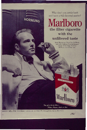 Marlboro the filter cigarette with the Unfiltered taste