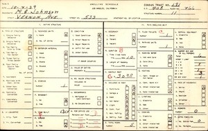 WPA household census for 533 VERNON AVE, Los Angeles County