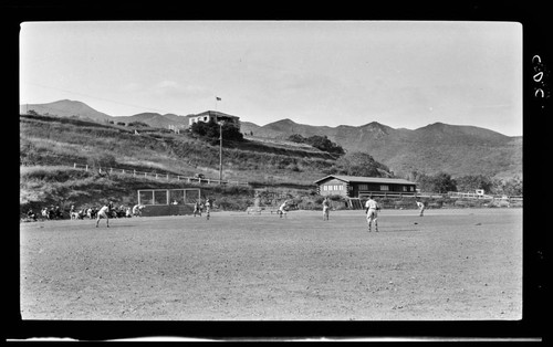 Baseball game, Temescal Canyon, California