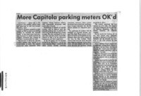 More Capitola parking meters OK'd