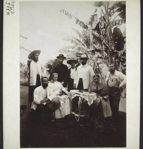 A group of missionaries. Greule, Gantenbeins, Wittwers, Leimenstoll - Wahl, G. Spellenberg
