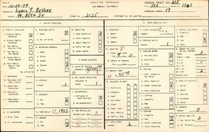 WPA household census for 2125 WEST 85TH STREET, Los Angeles County