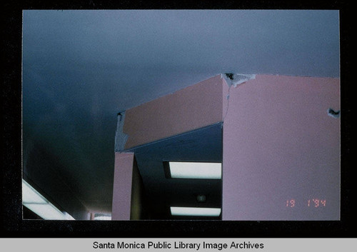 Northridge earthquake damage, Santa Monica Public Library, Main Library, January 17, 1994