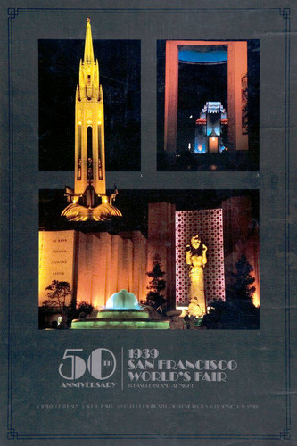 50th Anniversary: 1939 San Francisco World' Fair. Treasure Island at Night