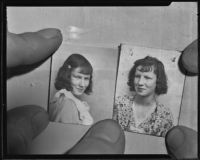 Two photographs of Ruth Attaway who died after an illegal abortion, rephotographed, 1935