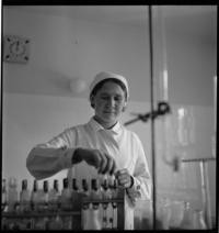 Valio Dairy. Laboratory [Woman working in laboratory]