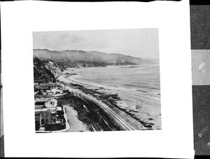 Santa Monica Beach, north from canyon, ca.1921