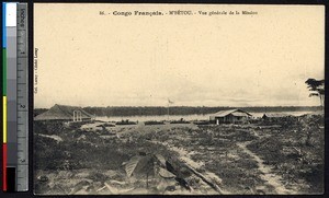 View of the mission at M'betou, Congo Republic, ca.1900-1930
