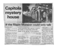 Capitola mystery house