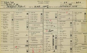 WPA household census for 1645 SARGENT, Los Angeles
