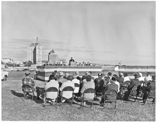 Groundbreaking ceremony at the Exhibition Hall