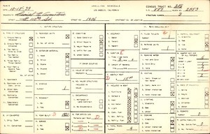 WPA household census for 1406 E 110 ST, Los Angeles County