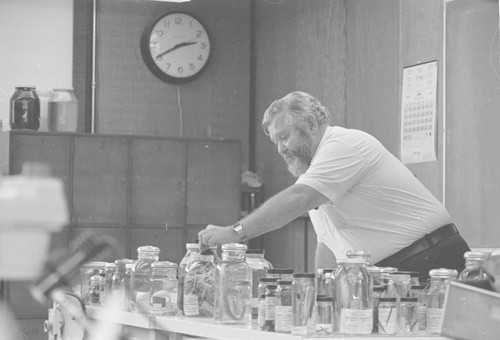 Richard H. Rosenblatt teaching an ichthyology class, May 2, 1979