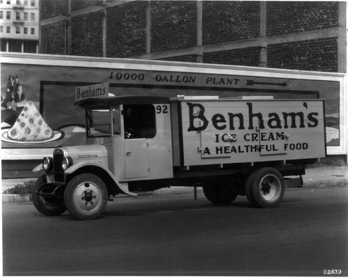 Benham Ice Cream Company Truck