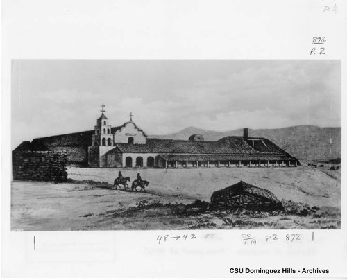 Sketch of Mission San Diego de Alcala