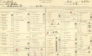 WPA household census for 3081 OREGON, Los Angeles