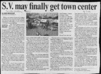 S.V. may finally get town center