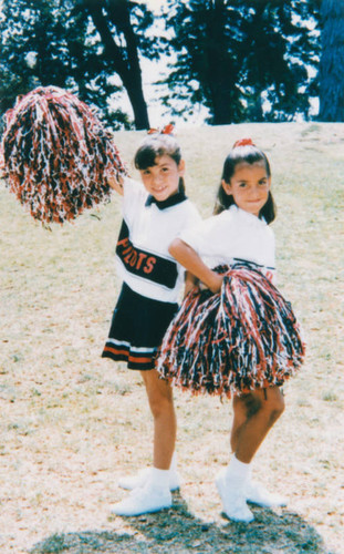 Cheerleading sisters