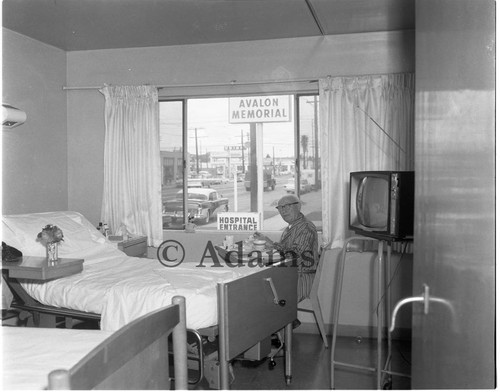 Patient room interior, Los Angeles, 1962