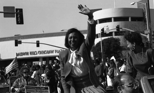 Yvonne Burke and Baldwin Hills Crenshaw Plaza, Los Angeles