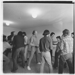 Encounter session or group exercise at Jung Haus student housing in Rohnert Park, California, 1971