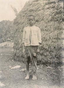 Daniel, a boy cured of leprosy, in Bethesda