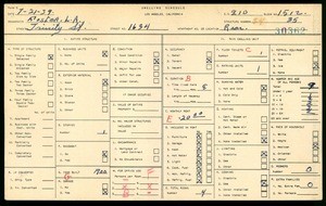WPA household census for 1634 TRINITY STREET, Los Angeles