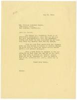 Letter from Julia Morgan to William Randolph Hearst, May 13, 1926