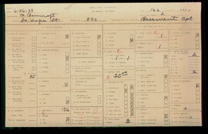 WPA household census for 840 S HOPE STREET, Los Angeles