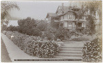 A. H. Peyton's Home Santa Barbara Cal. Showing Geranium Hedge. 183