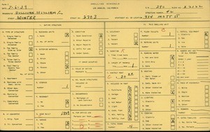 WPA household census for 2703 WINTER, Los Angeles