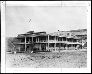 Exterior view of the Hotel Playa in Playa del Rey, ca.1905