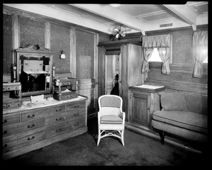 Stateroom, steam yacht Casiana, ca. 1916-1939