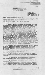 310th Counter Intelligence Corps Detachment. Weekly Counter Intelligence Report, No. 9 (July 11, 1945)