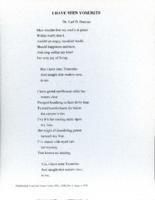 Undated poem from Carl Duncan to Patricia Whiting