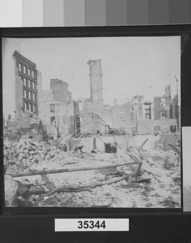 [Ruins and rubble. Unidentified location.]