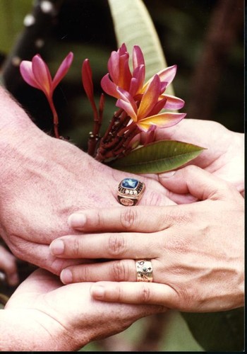 Vince and Patricia Whiting's wedding rings