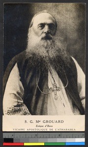 Missionary father wearing crucifix, Canada, ca.1920-1940