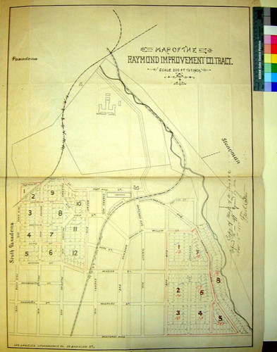 Map of the Raymond Improvement Co. Tract