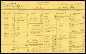 WPA household census for 1422 E 15TH ST, Los Angeles