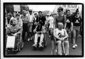 People in wheelchairs at March on Washington