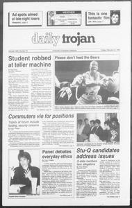 Daily Trojan, Vol. 117, No. 25, February 21, 1992