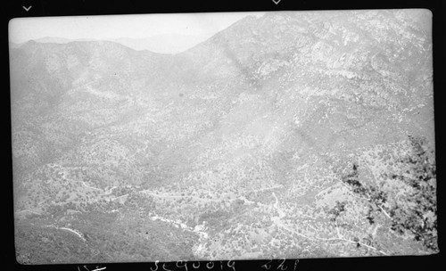 Misc. plant communities, Oak Woodland, Middle Fork Kaweah River Canyon. View across to Shepherd Saddle