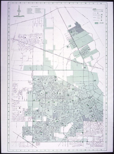Official City Map of Santa Clara California, 1964