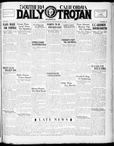 Southern California Daily Trojan, Vol. 21, No. 18, October 10, 1929