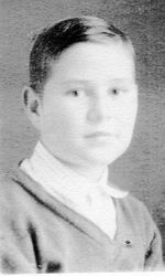 Sebastopol Grammar School 5th grade class photo of Anton Rust, about 1912