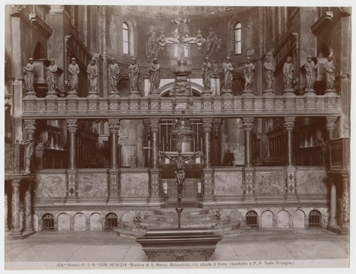 Pe. Ia. No. 12381. Venezia - Basilica di S. Marco. Balaustrata che chiude il Coro. (Iacobello e P.P. Dalle Masegne.)