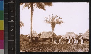 School girls fetching water, Segbwema, Sierra Leone, ca. 1927-28