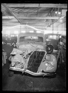 Wrecked Ford, Nadeau Co., Southern California, 1935