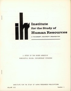 Cover of the report "A Study of 388 North American Homosexual Ma